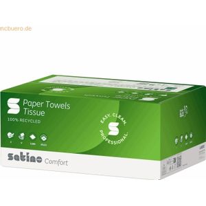 Satino by WEPA - Handdoek Satino Comfort V-Vouw 25x23cm 2-laags 3200st