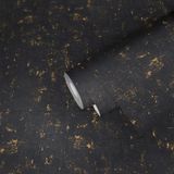 BETONLOOK BEHANG | Industrieel - zwart goud - A.S. Création Trendwall