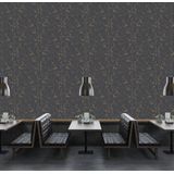 BETONLOOK BEHANG | Industrieel - zwart goud - A.S. Création Trendwall