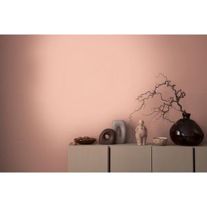 A.S. Création - Vliesbehang - Oranjeroze - Hoogwaardig Effen - 10,05 m x 0,53 m