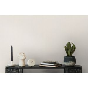 TEXTIELLOOK BEHANG | Basic Uni - Creme Wit - A.S. Création Pure Elegance
