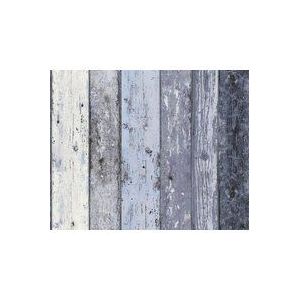 HOUTLOOK BEHANG | Industrieel - blauw wit - A.S. Création Elements