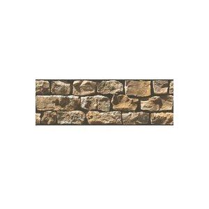 STENEN BEHANGRAND | Zelfklevend - bruin beige zwart - A.S. Création Only Borders 11