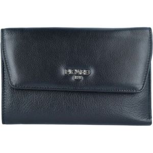 PICARD Leren Portemonnee Bingo Flap Wallet Black Zwart