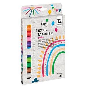 KREUL Textielmarker medium "Junior", set van 12