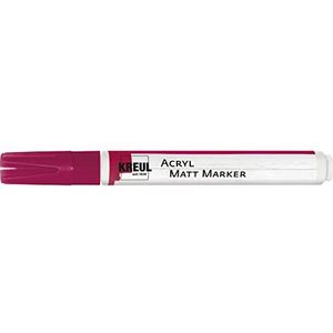 KREUL 46235 - Acryl Matte Marker Medium, met ronde punt ca. 2-4 mm, magenta, mat, permanente acrylverf op waterbasis, voor filigreinaccenten