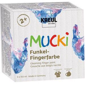 Mucki Mucki Vingerverf Set Metallic 4x150 ml