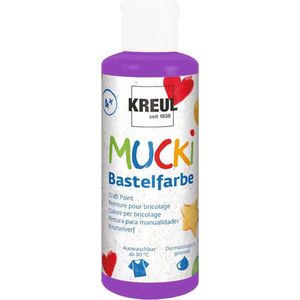 KREUL 78500 - Kleurintensieve acrylhoutbeits in set, 6 x 20 ml verf in wit, zonnegeel, kersen, ultramarijn, pistache, kastanjebruin en kwast voor onbehandeld, natuurlijk hout