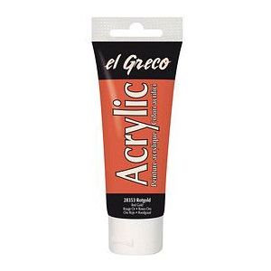 El Greco Acrylic Tube rotgold 75 ml Künstlerfarben - Kreul