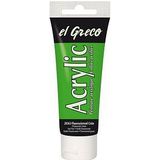 El Greco Acrylic Tube fluoreszierend grün 75 ml Künstlerfarben - Kreul