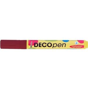 Kreul 46112 - Deco pen medium bruin, lijndikte 2-4 mm (ronde punt), universele pen voor het vormgeven, beschrijven en decoreren van kleine, originele geschenken