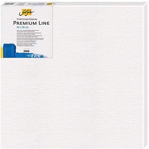 Kreul 505050-Solo Goya Stretched Canvas Premium Line, frame 50 x 50 cm van hoge kwaliteit, 4-laags primercanvas, voor olie, acryl en gouache, katoen, wit