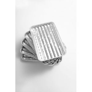 Landmann Grill schaaltjes - Aluminium - Set van 5 stuks - Rechthoekig - Ø 35 cm - BBQ - Premium - Accessoire