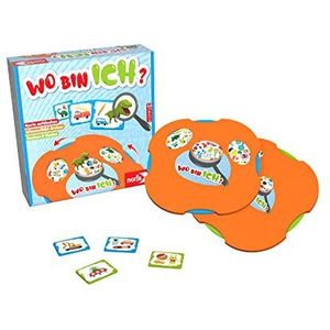 Noris 606011921 zoekspel voor kinderen vanaf 4 jaar, wimmelspel met takenkaarten, voor 1 tot 2 spelers, oranje