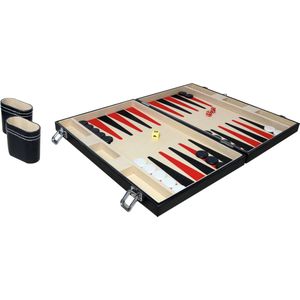 Noris - 606101712 - Deluxe Backgammon Koffer - Meerkleuren - Spelklassieker
