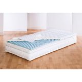 my home, Topper Fantasy, 7 Zonen Topper in 90x200, 140x200 cm und weitere Größen, 4 cm hoch, Komfortschaum, Ideal für Boxspringmatratzen, Baumwoll-Bezug kochfest bis 95 °C