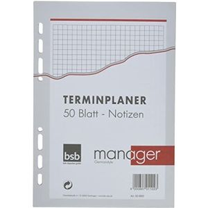 bsb Vervanging notitieblok Grootte: ca. DIN A5 6 gaten voor bsb manager planner