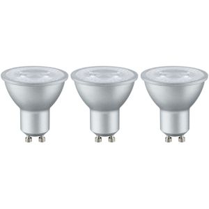 Paulmann 28581 LED-lamp Energielabel G (A - G) GU10 4 W Warmwit (Ø x h) 51 mm x 55 mm 3 stuk(s)