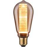 Paulmann 28599 LED-lamp ST64 Inner Glow 4 W retro gloeilamp goud met binnenlamp glas 1800 K goud licht E27