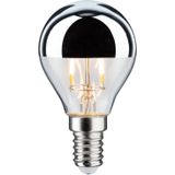 Paulmann 28668 LED lamp filament druppel 4,8W verlichtingsmiddel kopspiegel zilver 2700 K warmwit dimbaar E27,1 Stuk (pak van 1)