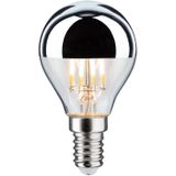 Paulmann 28667 LED lamp filament druppel 4,8W verlichtingsmiddel kopspiegel zilver 2700 K warmwit dimbaar E14