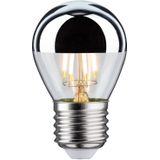 Paulmann LED-lamp 28668 druppelvormige gloeidraad 4,8 W zilveren hoofdspiegel 2700 K warm wit dimbaar E27