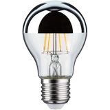 Paulmann - 28670 LED Lamp Filament AGL 6,5W - Kopspegel - Zilver - 2700K Warmwit