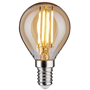 Paulmann 28712 LED-lamp Energielabel F (A - G) E14 Kogel 4.7 W = 37 W Goud (Ø x h) 45 mm x 78 mm 1 stuk(s)