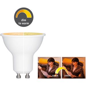 Paulmann - Reflectorlamp - DIM TO WARM - Goudlicht tot Warmwit - LED