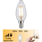 Paulmann 28738 LED lamp kaars Touch Dim 5W dimbaar verlichtingsmiddel helder efficiënt licht warmwit 2700 K E14