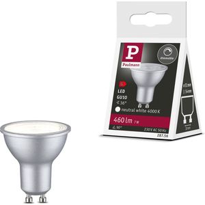 Paulmann - 28756 LED Lamp - Reflector - Chroom - Dimbaar - Neutraal Wit - 7W