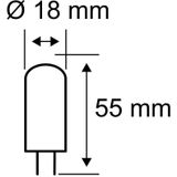Paulmann - LED-Stiftfittinglamp - Kunststof - 4 Watt - 2000-3000 K