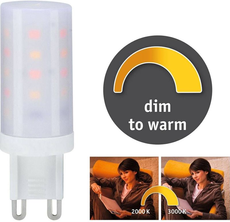 Paulmann - LED-Stiftfittinglamp - Kunststof - 4 Watt - 2000-3000 K