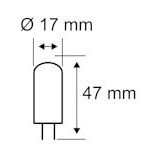 Paulmann 28822 led eek g (a - g) GY6.35 3.5 w Warmweiß (ø x h) 17 mm x 47 mm 3 St.