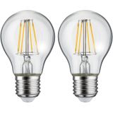 Paulmann 28856 LED lamp peer filament E27 230V 2x470lm 2x5W 2700K helder lampen verlichtingsmiddelen