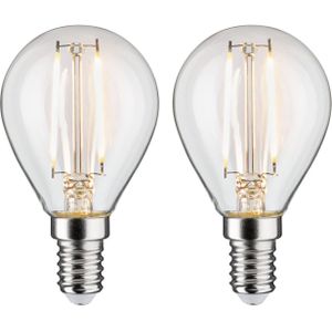 Paulmann 28857 LED-lamp Energielabel F (A - G) E14 2.7 W Warmwit (Ø x h) 45 mm x 81 mm 2 stuk(s)