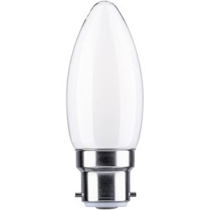 Paulmann 28898 LED-lamp Energielabel F (A - G) B22d Kaars 4.7 W = 40 W Warmwit (Ø x h) 35 mm x 91 mm 1 stuk(s)