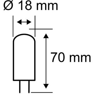 Paulmann 28925 LED-lamp Energielabel F (A - G) G9 Stiftfitting 5 W = 40 W Warmwit (Ø x h) 18 mm x 70 mm 3 stuk(s)