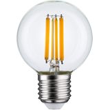 Paulmann - Filament LED Globe G60 E27 806lm 7W 2700K Dimbaar - Wit Glas