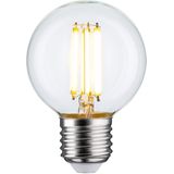 Paulmann - Filament LED Globe G60 E27 806lm 7W 2700K Dimbaar - Wit Glas