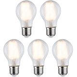 Paulmann - Filament LED - E27 - Warm Wit - 5 Stuks - Mat Glas