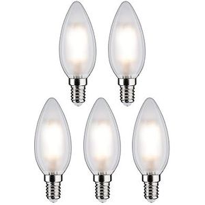 Paulmann 29095 LED-lamp Energielabel F (A - G) E14 Kaars 4.8 W Warmwit (Ø x h) 35 mm x 98 mm 5 stuk(s)