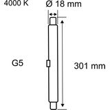 Paulmann - LED-Buis - 4000K - 7,5W - 800lm - G5 Fitting