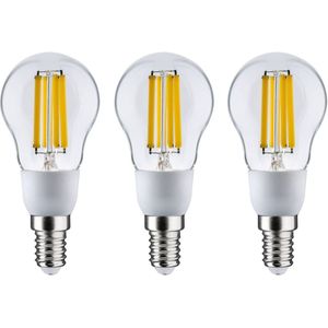 Paulmann 29134 Eco-Line filament 230 V LED-kogellamp E14 pak van 3 100 mm 3x525 lm 3x2,5 W 3000 K helder verlichtingsmiddel