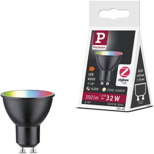 Paulmann - LED Reflector - Zwart Mat - GU10 Fitting - 4,8W - 350lm