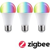 Set van 3 Zigbee 3.0 Lampen - RGBW - 806 Lumen - E27-Fitting