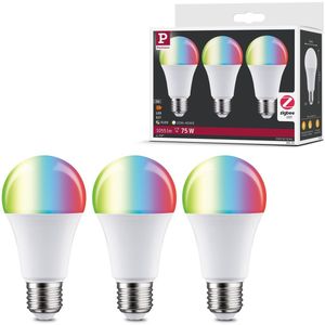 Set van 3 Zigbee 3.0 Lampen - RGBW - 806 Lumen - E27-Fitting