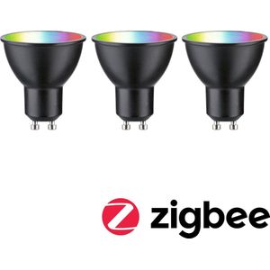 LED Reflector - Zwart Mat - Set van 3 - 3x4,8W - 350lm