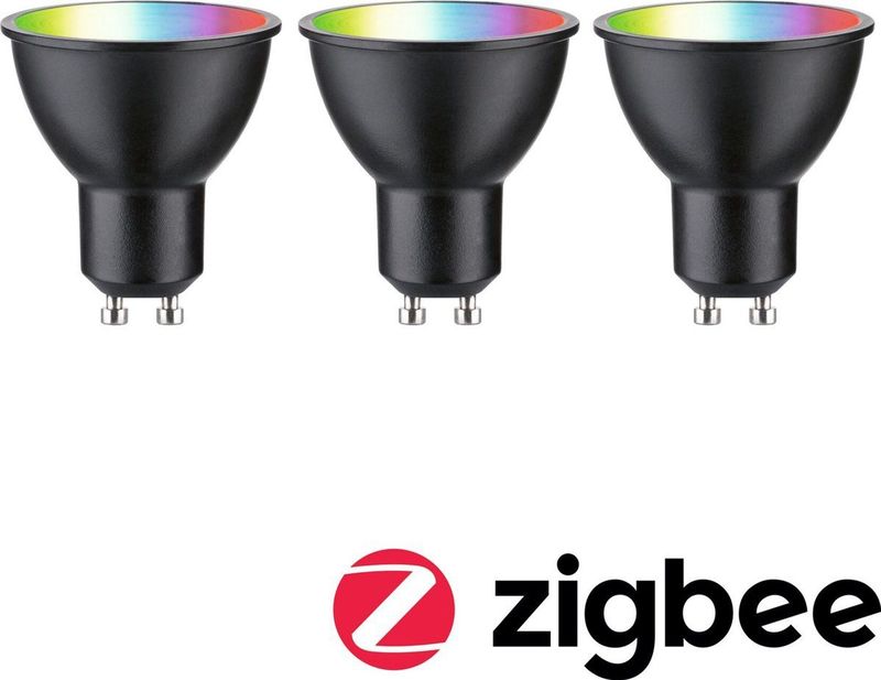 LED Reflector - Zwart Mat - Set van 3 - 3x4,8W - 350lm