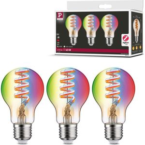 Paulmann - LED Lichtbron - Zigbee - RGBW - Set van 3 - E27